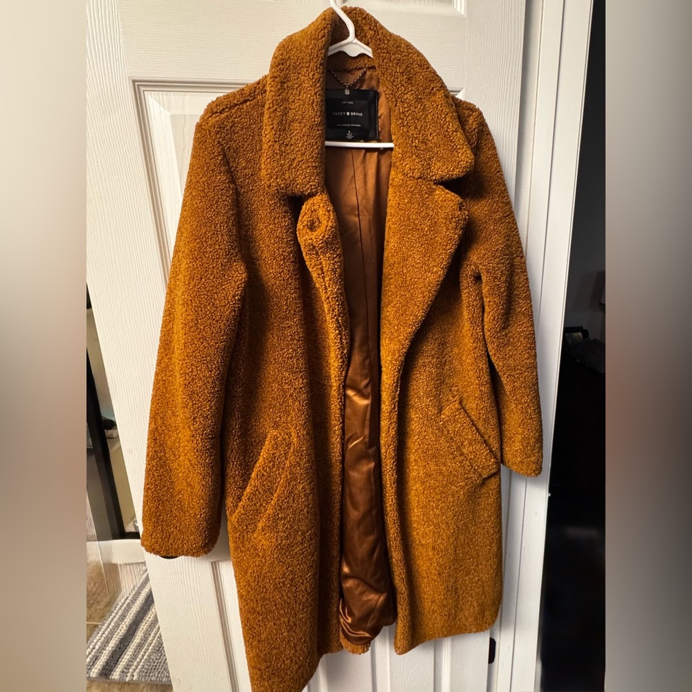 Lucky Brand Warm Brown Teddy Coat